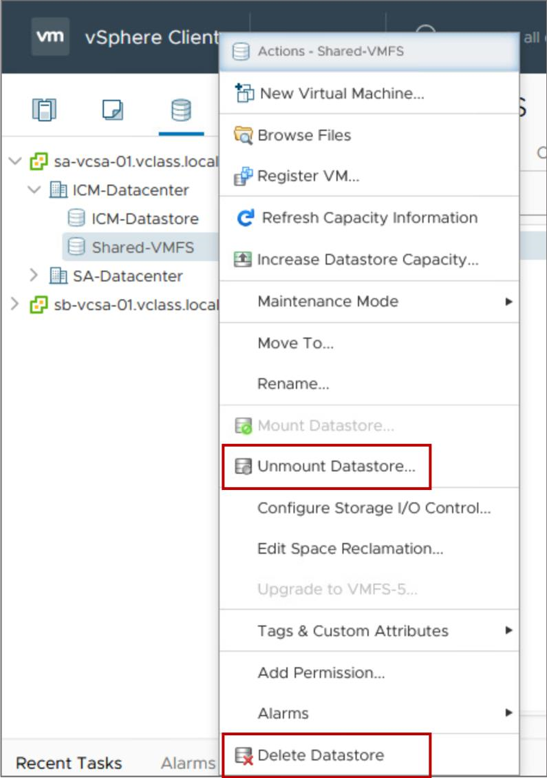 VMFS Datastores