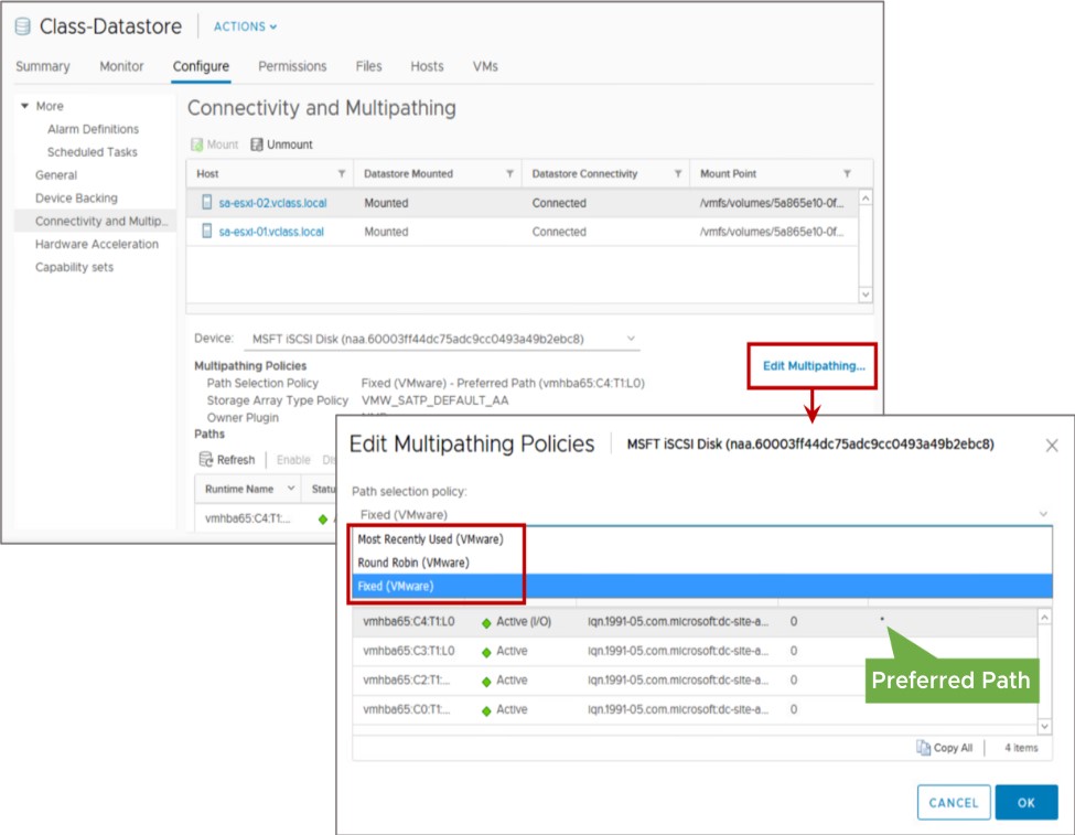VMFS Datastores